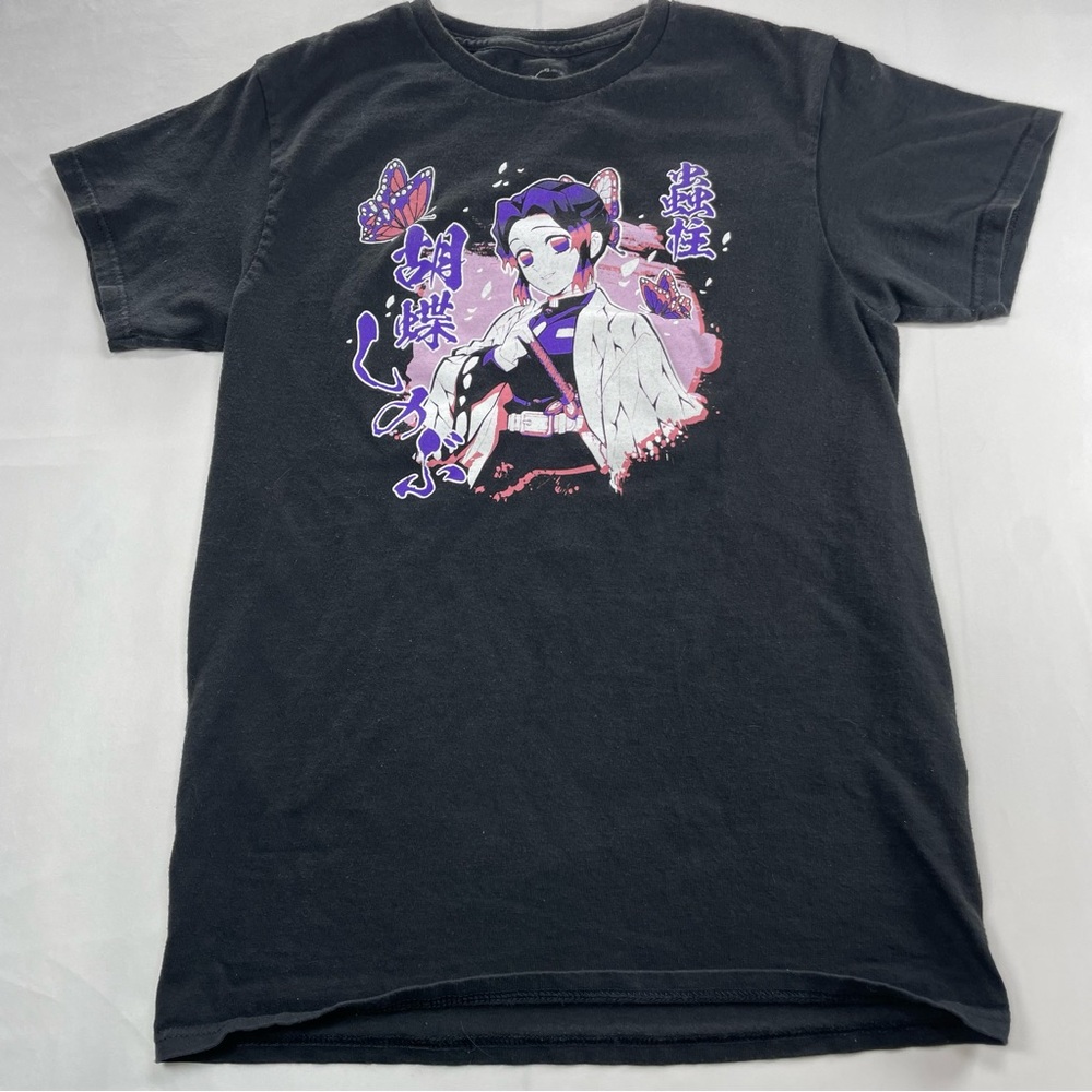 Demon Slayer Black Graphic Short Sleeve Tee Size Small